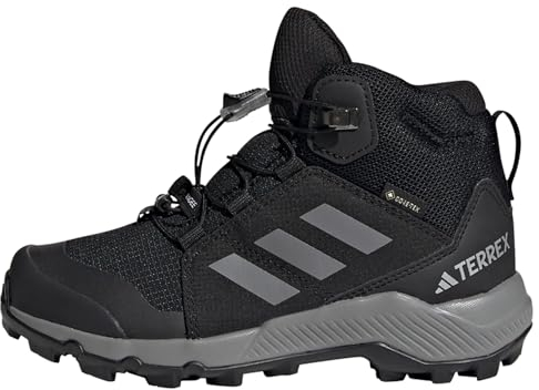 adidas Unisex Terrex Mid Gore-TEX Hiking Shoes Wanderschuhe, Core Black/Grey Three/Core Black, 34 EU