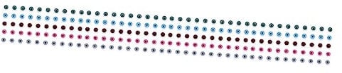 COHEALI 200 Pcs Doll Printed Faux Leather Blue Contacts for Scary Eyeballs Fake Eye Balls Halloween Props Halloween Party Favors Crafts Raw Edge Acrylic