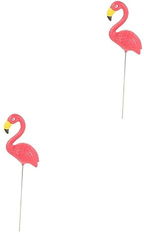 YARNOW 2pièces Porte-Flamants Résine Décoratifs pour Jardin Ornements De Paysage De Plantes Pot Décoration Extérieure Colorée Et Amusante pour Pelouse Jardin