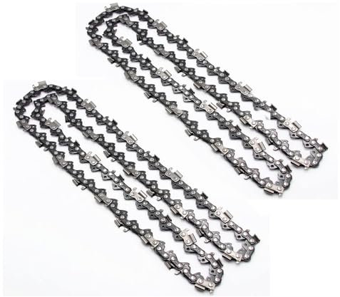 Tagtight 2 pezzi 20 catene per motosega, 76 sale di ricambio sinistre, catene per motosega Caton Origen Steele, blu Max 53543 52209 8901 8902, 20 pezzi