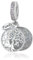 LSxAB Sparkling Grey Tree of Life Family Charms Compatible with Pandora Charm Bracelets