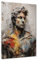 Statue Alexander der Große Pop Art Leinwandbild Wandbild Kunstdruck XL Wanddeko Größe 30x40x2cm