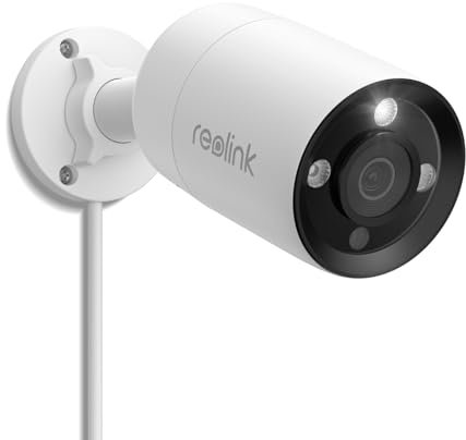 Reolink 2K 4MP Smarte PoE Überwachungskamera CX410C mit ColorX-Nachtsicht, F1,0 Superblende, IR-LEDs, Bewegungs-Spotlights, Personen/Fahrzeug/Tiererkennung, benutzerdefinierte Sirene, Zwei-Wege-Audio
