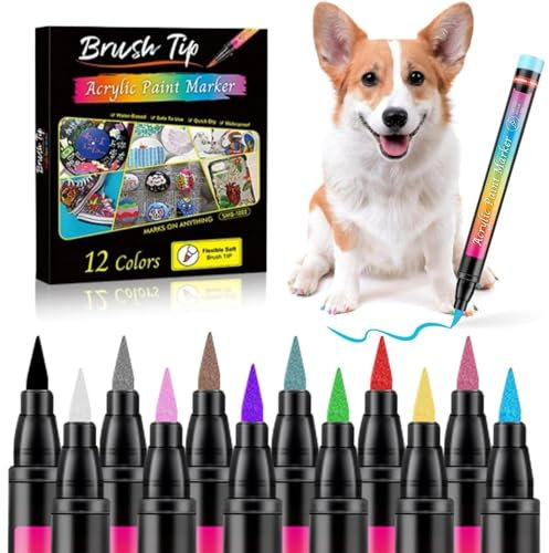 Gmokluytw Dog Nail Polish Set, Pet Nail Polish Pens | Soft Tip Dog Nail Polish Pens - Dog Friendly Nail Polish