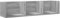 QJBSAVVA Wandboard Bilderleiste Badezimmer Regal Kleines Wandregale - Wandschrank Grau Sonoma-Eiche 75x18x16,5 cm Holzwerkstoff für Küche Arbeitszimmer Büro Wände