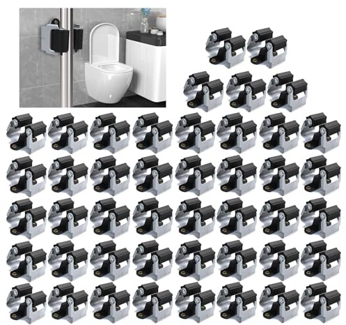 3-H Mop Holder 45 Pack,Brush Holder,Broom Holder Wall Mounted for Kitchen Bathroom Laundry Room Shed Garage Garden(Black)
