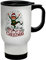 Shopagift Merry Christmas Dancing Elf Travel Mug Xmas Snowflakes Stainless Steel 14oz Cup