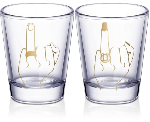 CIGAA Bride to Be Wedding Gifts for Bride and Groom Engagement Gifts for Couples WeddingGift for Couple BrideGift Funny Wed Gift for Couple Funny Shot Glasse