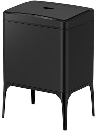 just4baby Delux Kitchen Sensor Bin 22L Capacity with Leg Stainless Steel Handsfree Automatic Waste Rubbish Bin (Black (L22B))