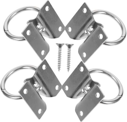 BESPORTBLE 4stücke Edelstahl Pferde Anbindering Robuster Pferde Tie Blocker Ring Mit Befestigung Praktisches Und Sicheres Horse Tie Ring Stall Zubehör Langlebig Und Stabil Für Stall Und Train