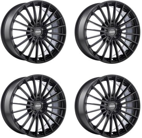4x Carmani Felgen 24 Karl 9.0x19 ET35 5x112 black matt kompatibel mit Audi A3 A4 A5 A6 A7 A8 Q2 Q3 Q5 RS Q3 RS3 RS6 TT