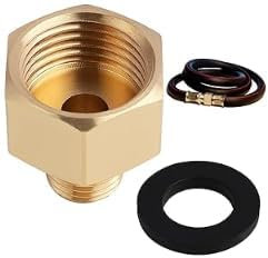 2 piezas Adaptador para gas GLP 1/2 R x 1/4 de cobre, hornillo de gas y racor para tubo de gas, junta incluida, resistente y seguro (ambas roscas son derechas, se atornillan en sentido horario)