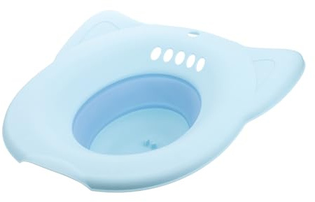 ERINGOGO Faltbarer Sitzbad Toilette Pflegebecken mit Komfortablem Design für Erwachsene und Senioren Robuste Tragfähigkeit Platzsparend und Leicht zu Verstauen für Schwangerschaft und