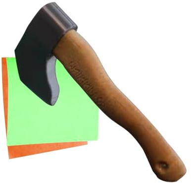 Kühlschrankmagnet – Aufkleber für Axt aus Kunstharz, dekoratives Ornament in Form von Ahornblättern, handgefertigt, handgefertigt, Handwerk, zum Sammeln, Wanddekoration für die Küche