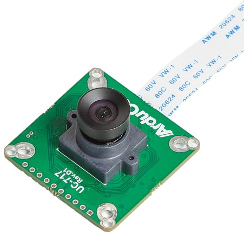 Arducam Module d'appareil photo mondial pour Raspberry Pi 1,58 MP IMX296 Mono Pi avec objectif 96° (D) M12, 1440 × 1080 @ 60 fps haute vitesse pour Raspberry Pi 5, 4, 3, Pi Zero 2 W