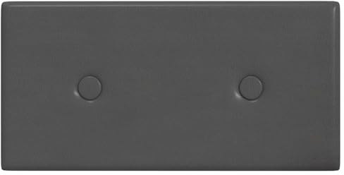 vidaXL Wandkopfteilen 12 pcs Grau 30 x 15 cm Kunstleder, Stylische, rechteckige Wandpaneele für Wohnideen, modernes Design, robuste Verkleidung, DIY-Lösungen für jeden Raum