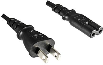 DINIC Stromkabel Netzkabel für Japan Typ A auf C7 (1,80m, schwarz)
