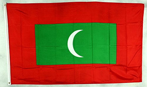 Buddel-Bini Flagge Fahne ca. 90x150 cm : Malediven Nationalflagge Nationalfahne