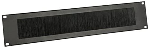 Adam Hall 19' Parts 87222BRUSH Rackblende 2 HE Stahl mit Bürstenleiste