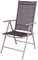 Klappsessel 7 Positionen mit Aluminiumrahmen und Textilenbezug 54x64x106cm - Schwarz