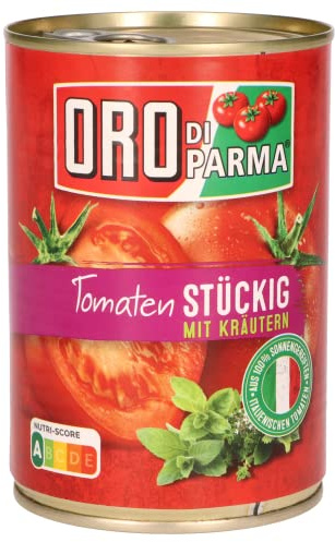 Oro di Parma Tomaten Stückig mit Kräutern 425ml