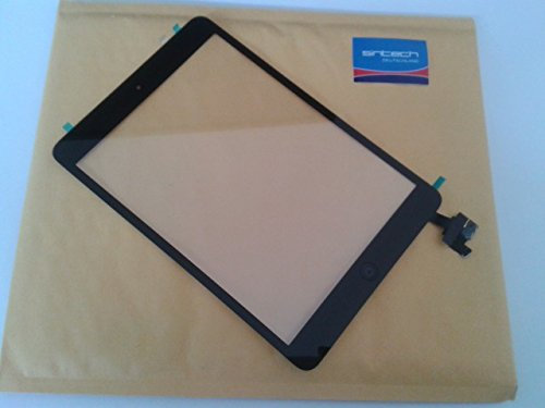 Sintech© Premium Pare-Brise + écran Tactile Complet pour Mini iPad 1 et 2, Noir Puce IC et Home Button Flex