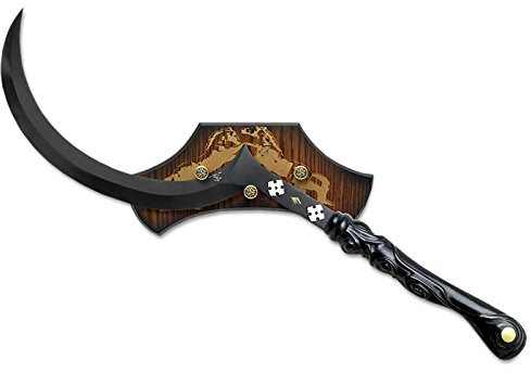 Elbenwald Game of Thrones Deko-Schwert Arakh Khal Drogo limitiert mit Wandplatte für Erwachsene (Indoor) aus Metall, Handkraft, Schwarz, Keine Batterien erforderlich