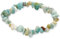 Lebensquelle Plus Amazonit Splitterarmband | Handgefertigtes Elastisches Stretch Splitter Armband | Echter natürlicher Edelstein (Amazonit)