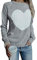 FGFD&OU c Femme Femme Sweat à Capuche en Feutre Oversize Pullover Hiver Primavera Manche Long décontracté Mode Pulls de Noël (Gris, M)