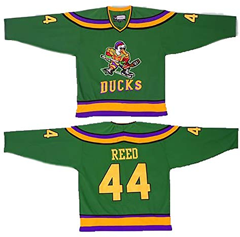 Yajun Fulton Reed #44 Mighty Ducks Film Eishockey Trikots Jersey NHL Herren Sweatshirts Atmungsaktiv T-Shirt Bekleidung,3XL