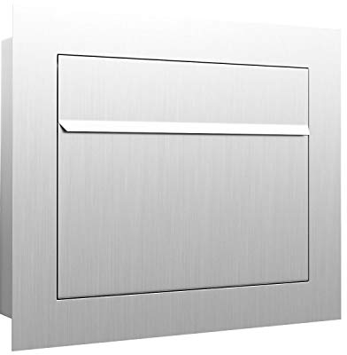 Unterputz-Briefkasten, Design Einbaubriefkasten Sora Edelstahl - Bravios