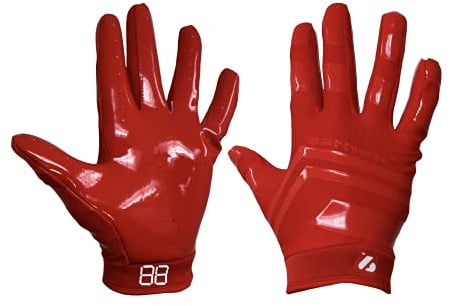 BARNETT FRG-03 rot professionell Receiver Fußball Handschuhe, RE, DB, RB (S)