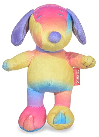 Peanuts: Love Snoopy Rainbow Love Quietschspielzeug für Haustiere, 15,2 cm, Peanuts für Haustiere, 15,2 cm, Snoopy Love Quietschspielzeug, Erdnüsse Hundespielzeug, Snoopy