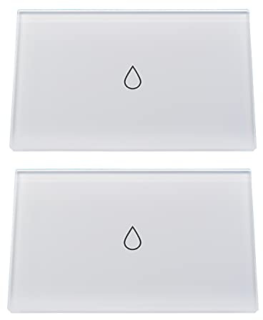 Interruttore Smart WiFi Scaldabagno 20A, Interruttore Touch Caldaia WiFi con Statistiche di Monitoraggio Energetico, Telecomando/Timer, Compatibile con Google Home e Alexa (WiFi-2 pack)