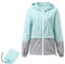 Durio Leicht Regenjacke Damen Wasserdicht Atmungsaktiv Faltbar Windbreaker Mit Kapuze Softshelljacke Fahrradjacke Regencape Blau L