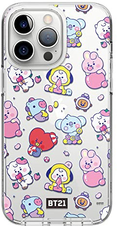 elago l BT21 Hybrid Hülle Kompatibel mit iPhone 14 Pro Max, Durable Volle Körper Schutz, Angehoben Lip (Bildschirm & Kamera Schutz) [Offizielle Waren] (7Flavors)