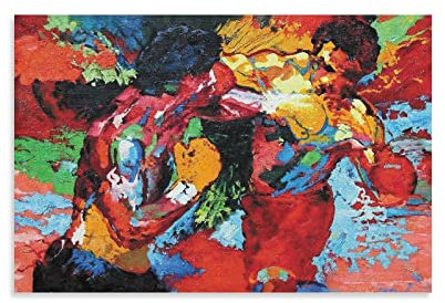 YYKG Rocky Vs Apollo Creed Leinwand-Kunstposter und Wandkunstdruck, modernes Familien-Schlafzimmer, Deko-Poster, 30 x 45 cm