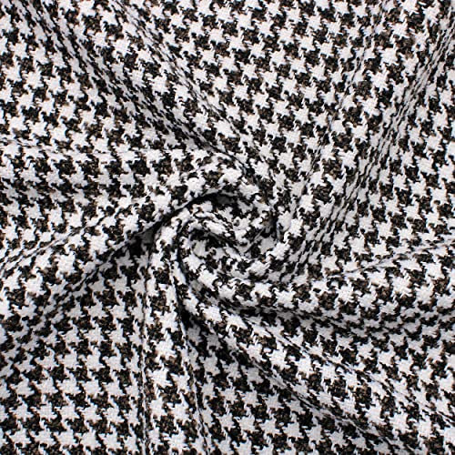 DESHOME Paris 5 mètres - Tissu au mètre de poule Tissu au mètre résistant pour tapisserie d'ameublement, fauteuils, oreillers, chaises, sacs, bricolage (brun foncé)