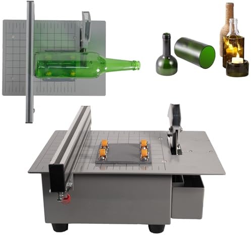 Deruilong Electric Bottle Cutter, Glass Bottle Cutter, Glass Cutter, Stain Glass Cutter Stone Cutter Brittle and Hard Materials Cutter Trim Saw - Rock, Stone, Glass Cutting, Trimming, Sawing Machine
