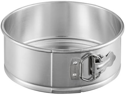 Soro Essentials - Moule à gâteau rond en aluminium de 20,3 x 7,6 cm de profondeur - Anti-fuite - Moule à gâteau à ressort avec fond amovible et loquet à dégagement rapide