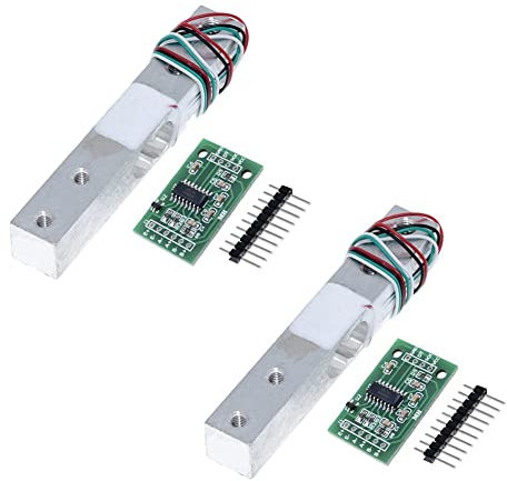 Benefischl 2 Ensembles de Capteur de Poids de Cellule de Charge NuméRique Balance de Cuisine éLectronique + Module AD de Pesage HX711 (10 Kg)