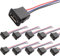 RUNCCI-YUN 10PCS USB-A buchse einbau,4 Draht 4-polige micro USB-A buchse löten mit Schnappnut-Schnalle