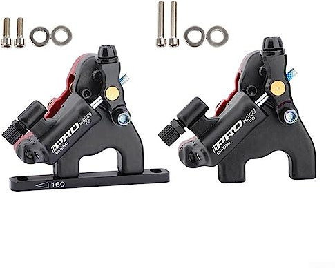 Pinze freno a disco idrauliche, in lega di alluminio ad alta resistenza, per bici da strada, freno a disco idraulico, pinza a montaggio piatto per bici , bici elettrica (anteriore e posteriore con