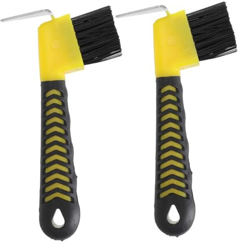 Kisangel 4stücke Hufkratzer Mit Bürste Robuste Hufpflegewerkzeuge Für Pferde Esel Und Ziegen Ergonomischer Griff Für Müheloses Reinigen Von Hufen Zufällige Farben