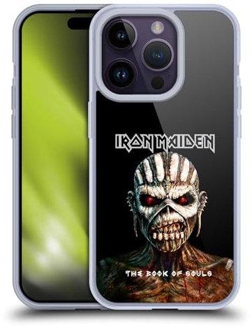 Head Case Designs Offizielle Iron Maiden The Book of Souls Plattencover Softgelhülle Kompatibel Mit Apple iPhone 14 Pro Und Kompatibel Mit Magsafe Zubehör