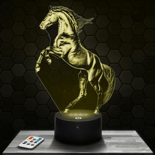 Nachttischlampe, stehendes Pferd, Dekoration, Tierkollektion, Reiten, Geschenkidee, Herren, Damen, Pferd, stehend, Nachtlicht, Erwachsene Dekoration Schlafzimmer Geschenkidee Weihnachten Herren TOP
