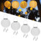 Solar LED Laterne - 4 Stück Wetterfeste Lampions für Außen, Hängende Gartenlaterne aus Nylon, Wasserdicht und Wiederaufladbar