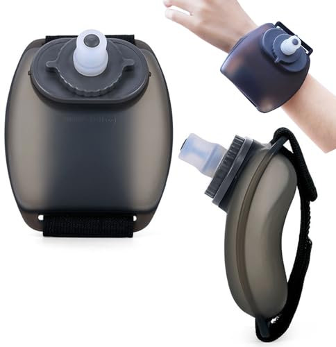 STQDEU Bouteille d'eau de course, bouteille d'eau de jogging, bouteille compacte de 200 ml pour le jogging, bouteille d'eau souple portable pour la course et le fitness