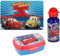 bgn Set Pranzo CARS, Cars, Box Porta merenda portapranzo Plastica Riutilizzabile, Borraccia Alluminio 560 ml, Tovaglietta Colazione, Scuola Elementare Asilo, Saetta Mcqueen