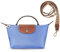 DOMAT Crossbody Tasche für Frauen, Chic leichte Geldbörse mit Leder Top-Griff, kompakte Clutch Bag, Schulter Handtasche (Himmelblau)